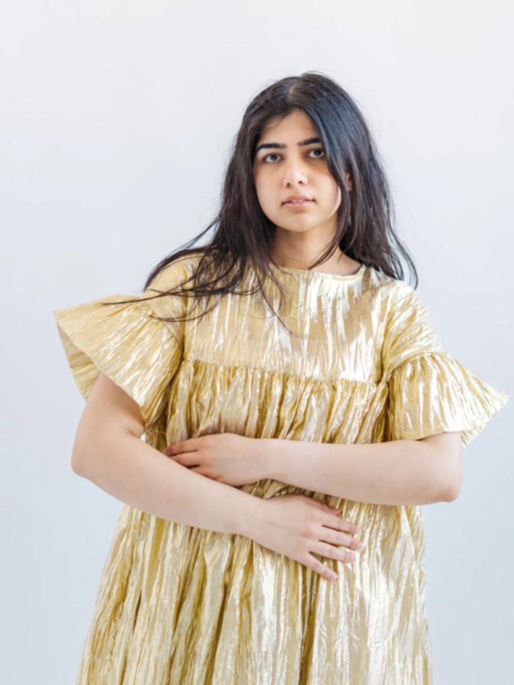 Nettle Studios Gold Metallic Mushroom Dress - OS+ - Picture 3 of 7